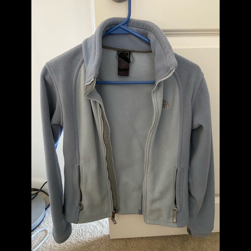 North face fleece zip up jacket
